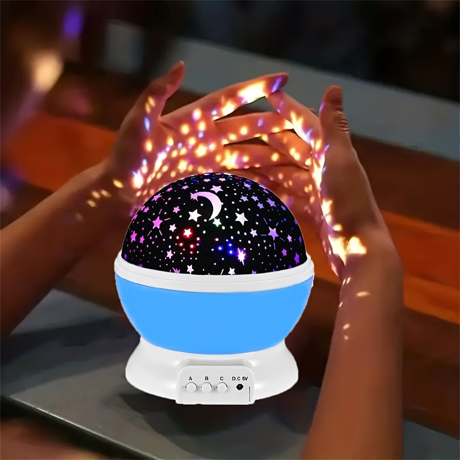 StarryDream Projector – Kleurrijke Sterrenlamp met 360° Rotatie