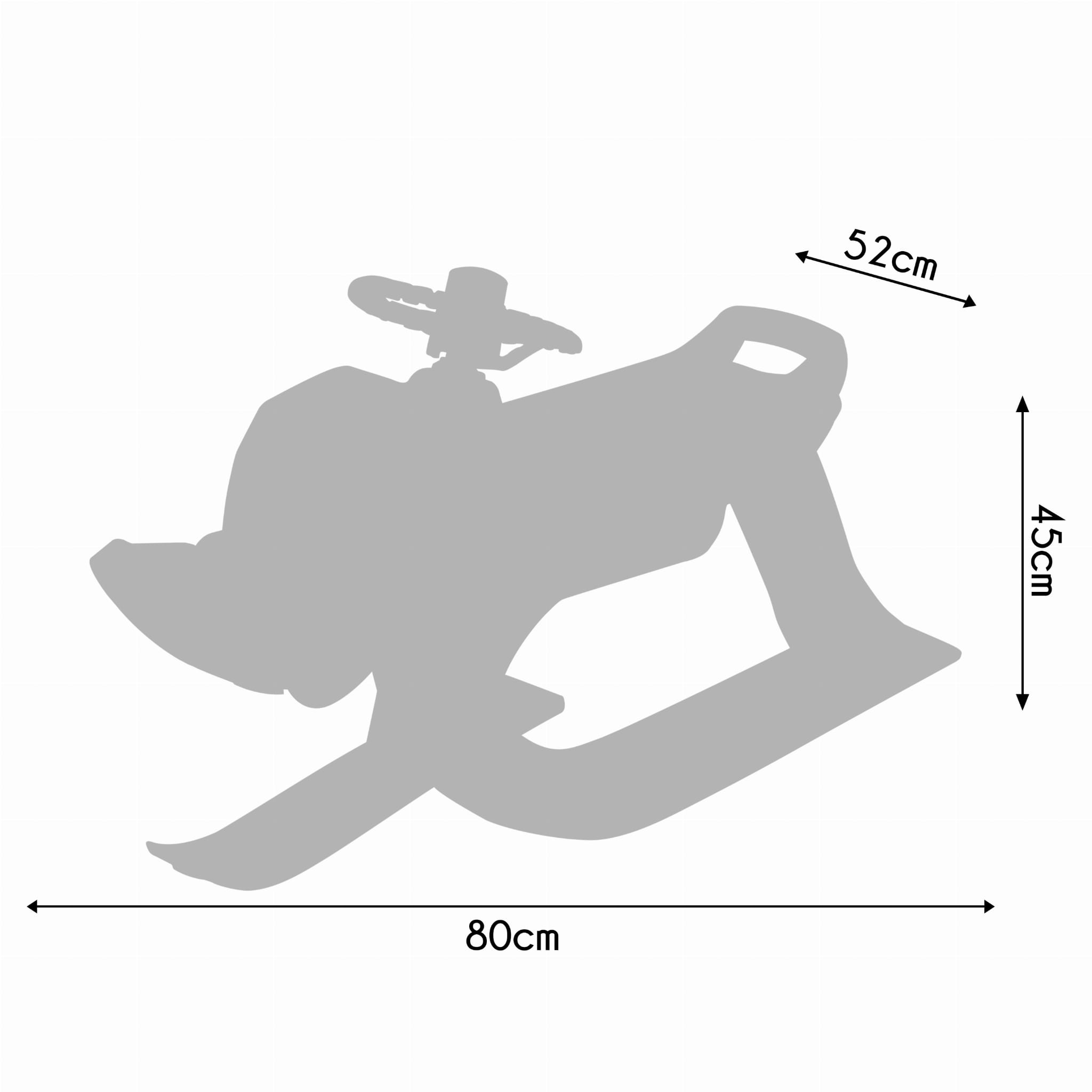 SnowGlide Slede - Lichtgewicht Rood Kunststof met Stuur