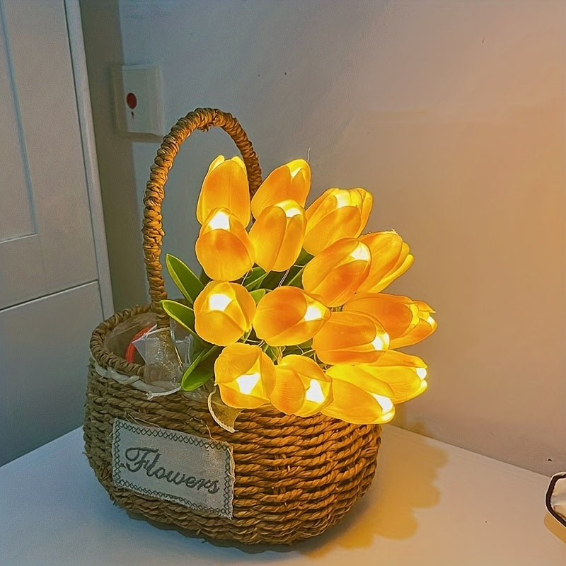 TulipGlow Lamp – LED Bloem Nachtlamp voor de Kamer