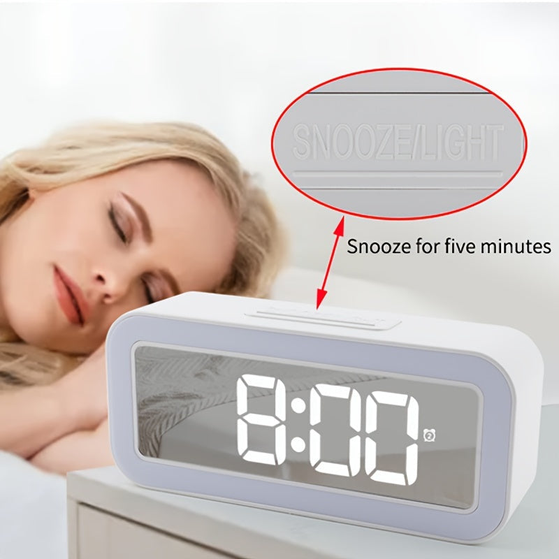 MirrorTime Wekker - Stijlvolle Digitale Spiegelklok