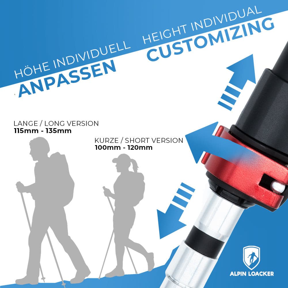 UltraLight Trekking Poles – Lichtgewicht Vouwstokken met Kurken Handgrepen