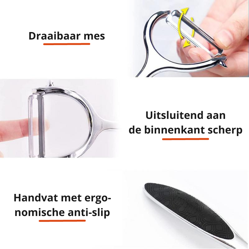 SwiftPeel - RVS Dunschiller voor Precisie & Snelheid