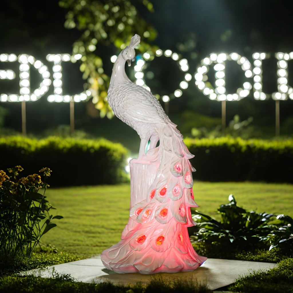 OlarPeacock – Kleurrijke Zonne-energie Tuinprikker