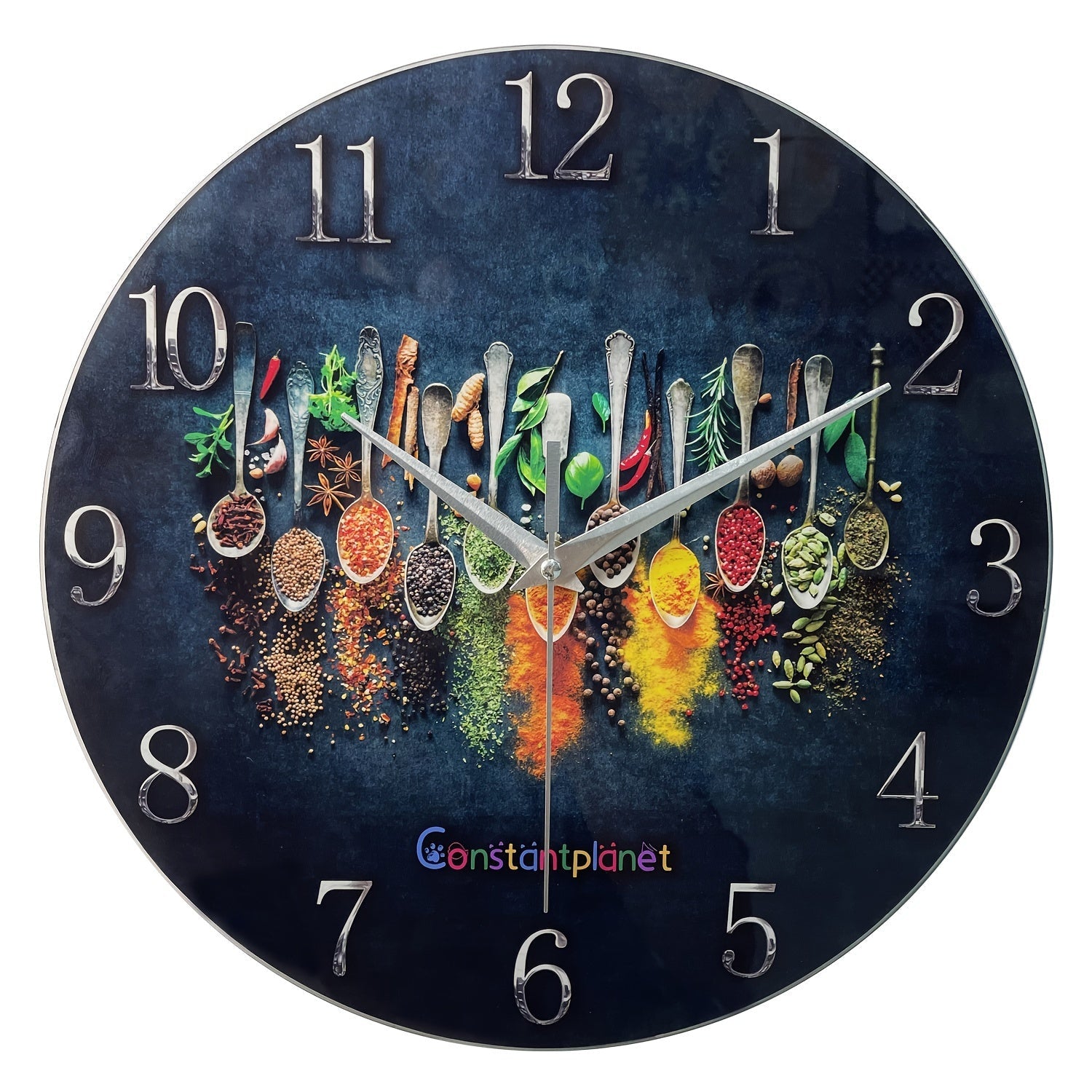 SpiceTime Clock – Luxe Stille Wandklok met Kruiden