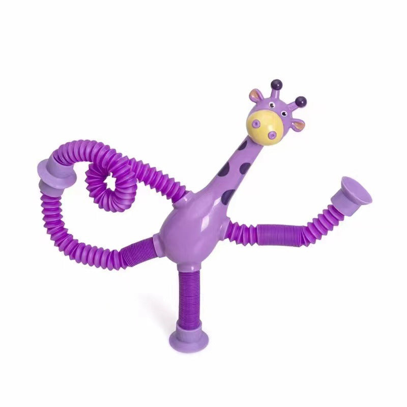 StretchGiraffe - Flexibel Zuignap Speelgoed voor Kinderen