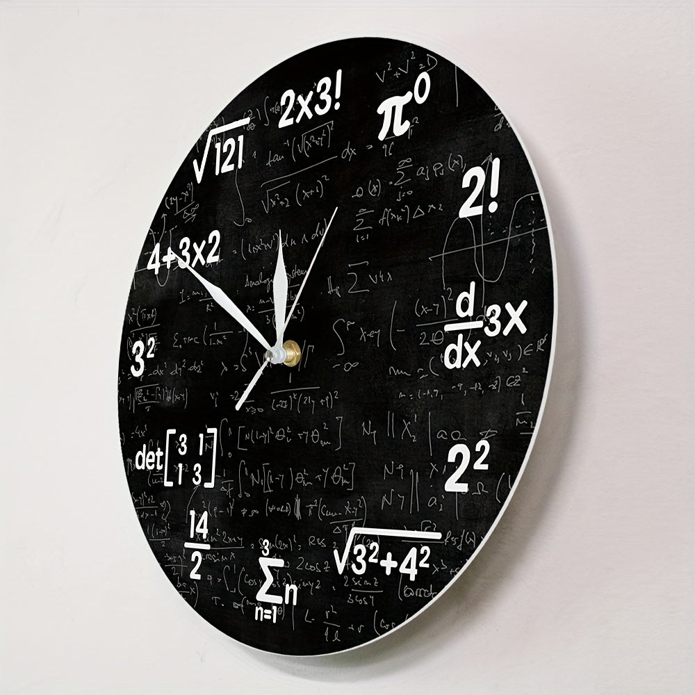 MathMirror Clock - Moderne Acryl Wandklok met Formules