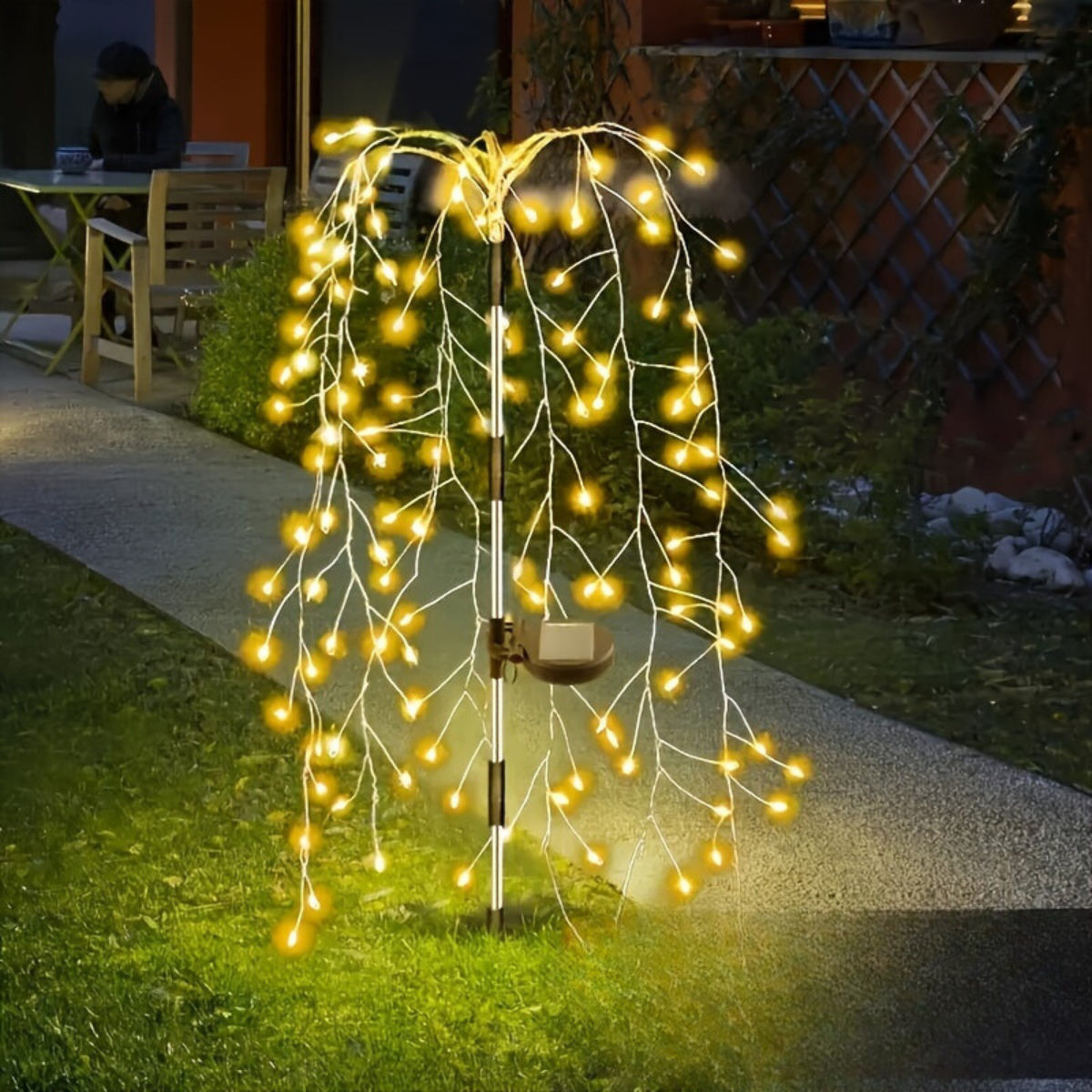 SolarGlimmer - Tuinlamp op Zonne-energie met 8 Verlichtingsstanden