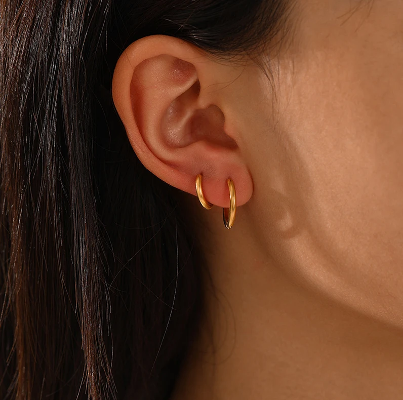 Sophia Hoop Earrings – Elegante Oorbellen in Zilver