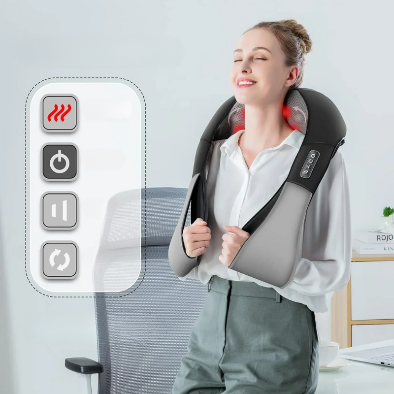 Relief Spiermassager - Luxe Spiermassager met Verwarmingsfunctie en Meerdere Modi