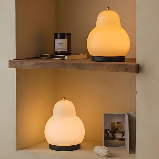 Elegante USB Peervormige Tafellamp met Dimbare LED