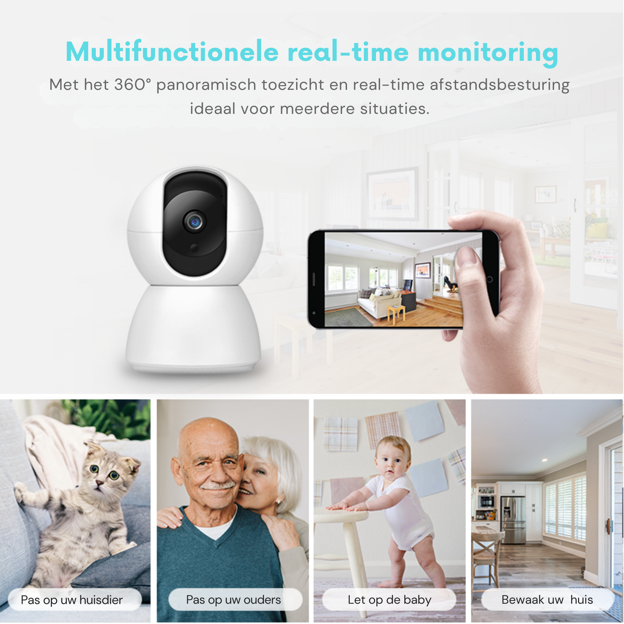 Premiumpets Slimme Camera - Blijf Verbonden met je Huisdier