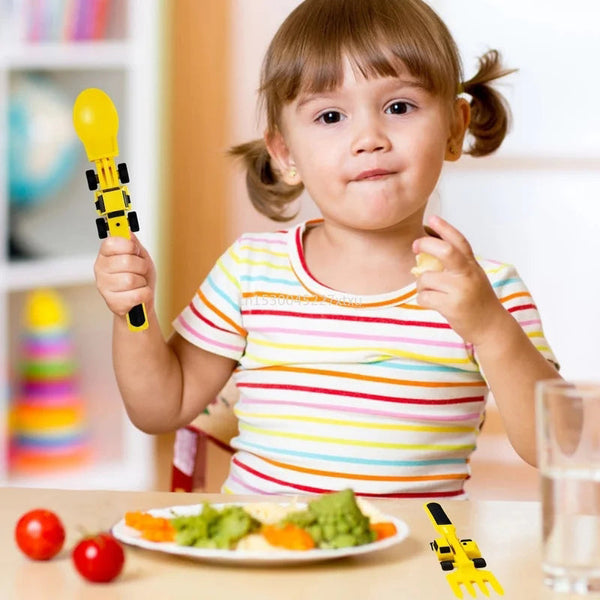 ConstructoFork - Stoere Kinderbestek Set voor Bouwen
