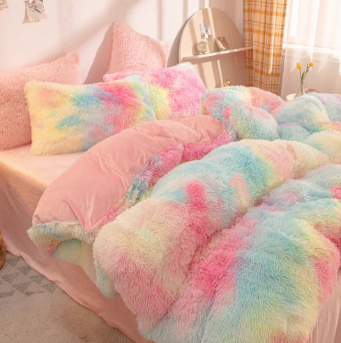 FluffCandy - Luxe Langharig Dekbedovertrek voor Winterse Warmte