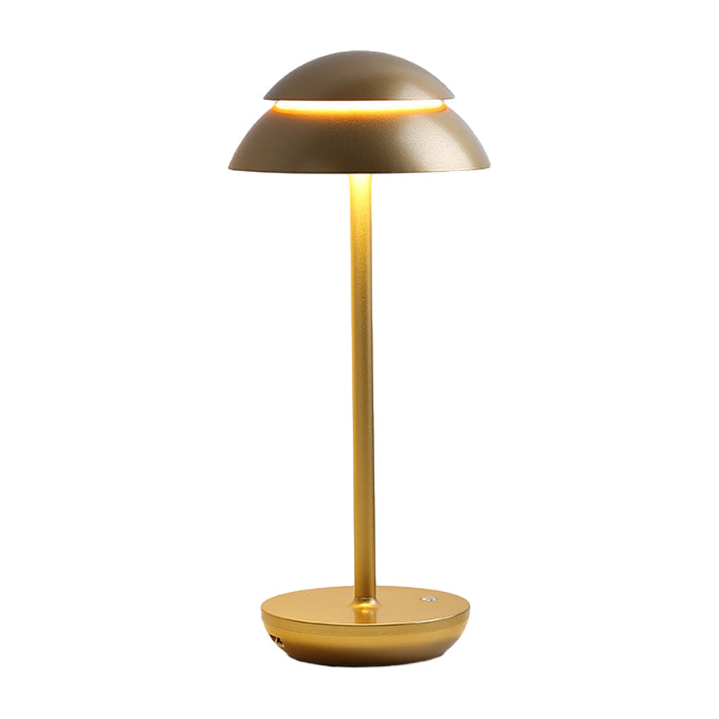 Aurelia Noire - Oplaadbare Draadloze Tafellamp met Ingebouwde LED-verlichting en Batterij