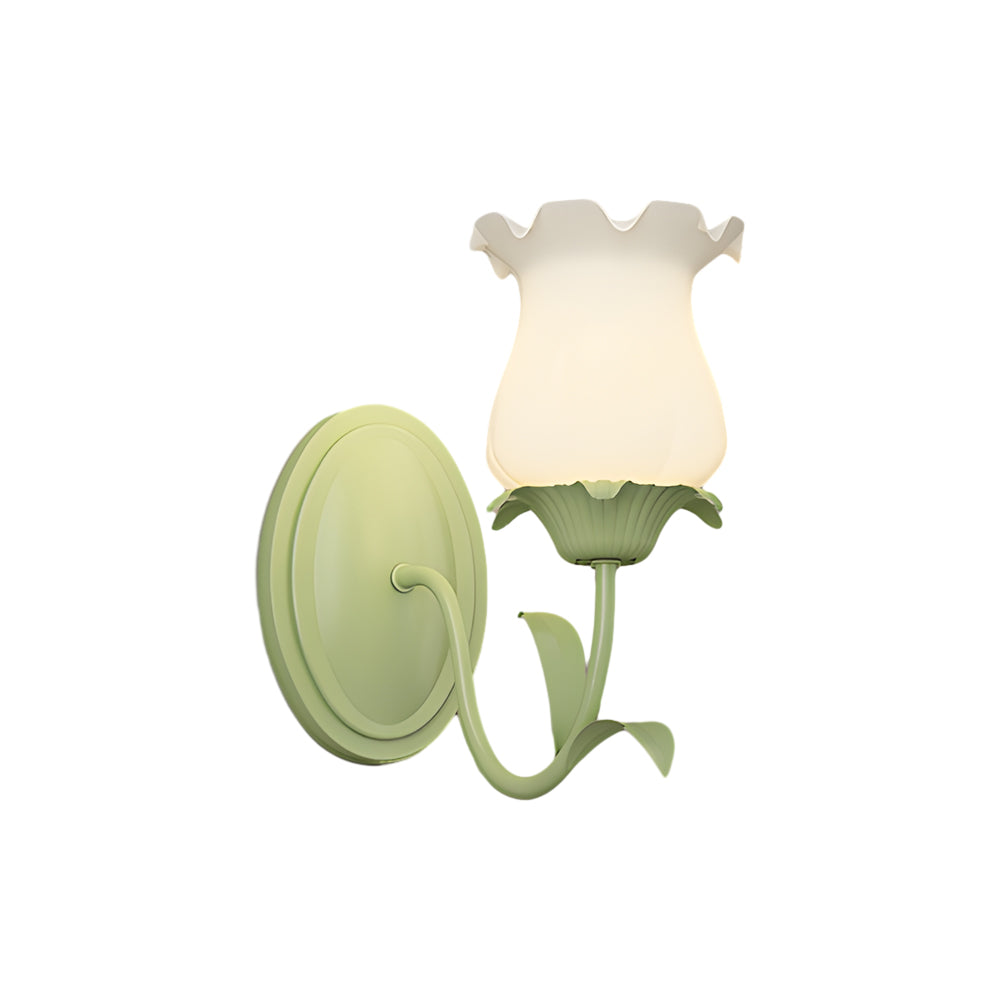 FloraGlow - 3D Glas Bloemenwandlamp voor Sfeerverlichting
