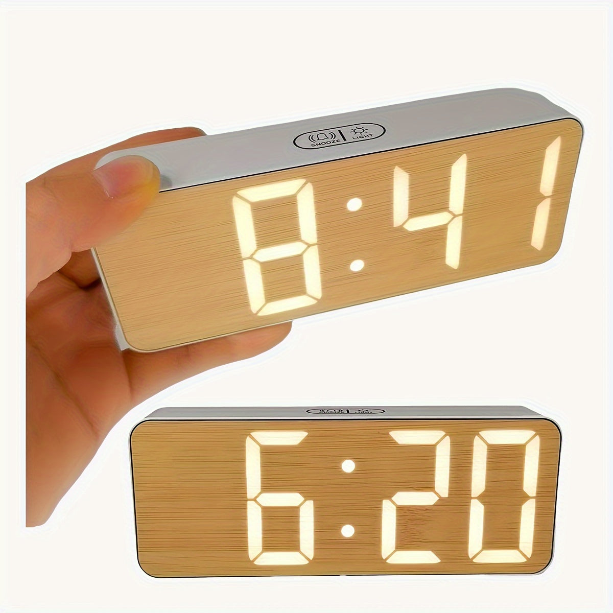 TimeGlow – Stijlvolle LED Wekker met Dimmingfunctie