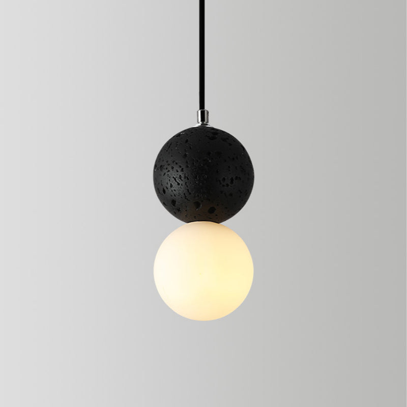 Aurora Glow - Luxe LED Hanglamp in Zwart/Wit