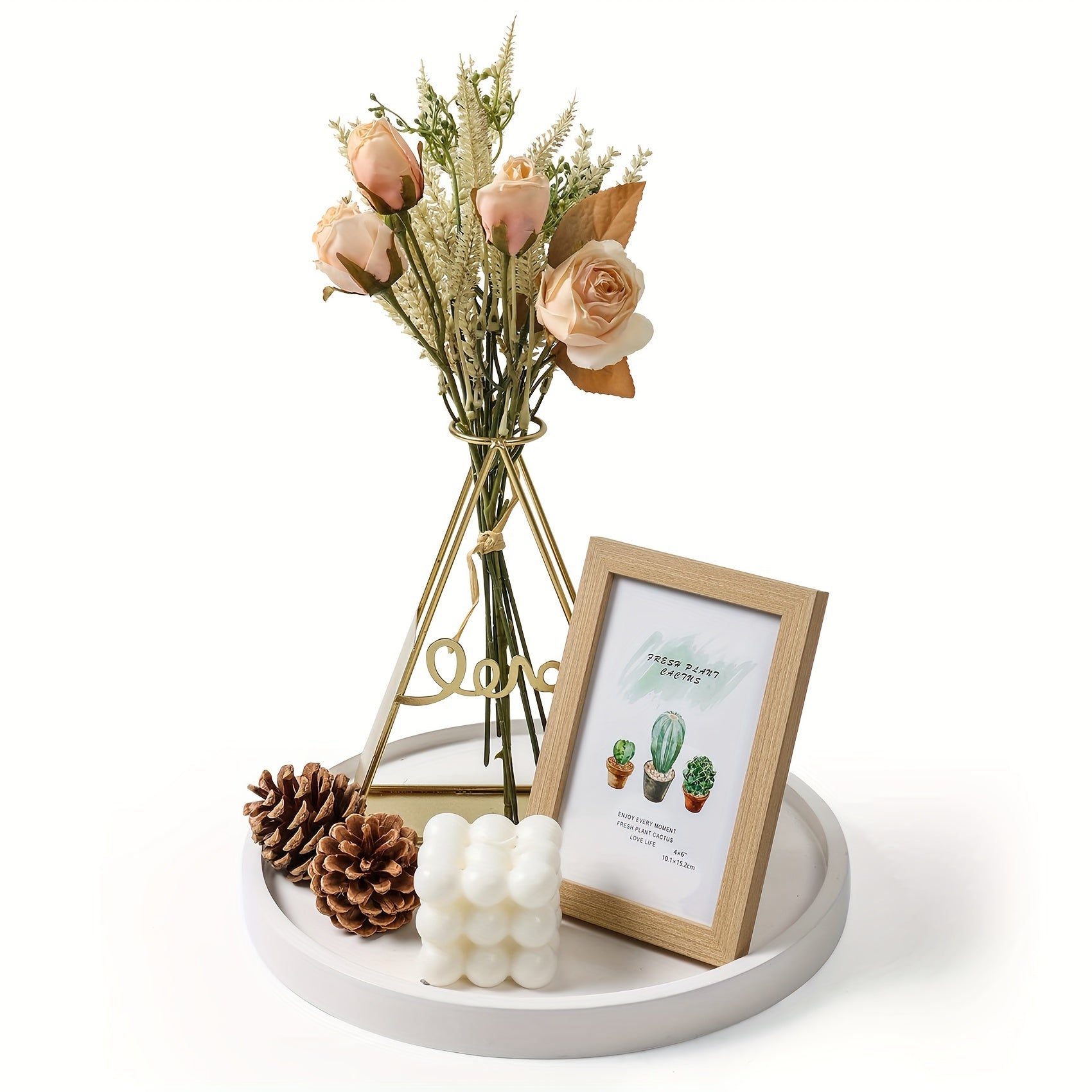 BohoChic - Elegante Houten Decoratieve Schaal