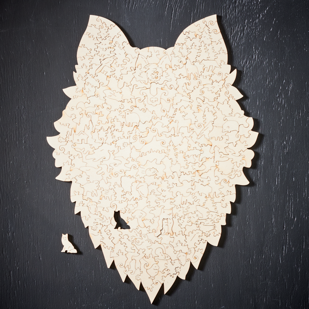 MajesticWolf Puzzle – Premium Houten Legpuzzel