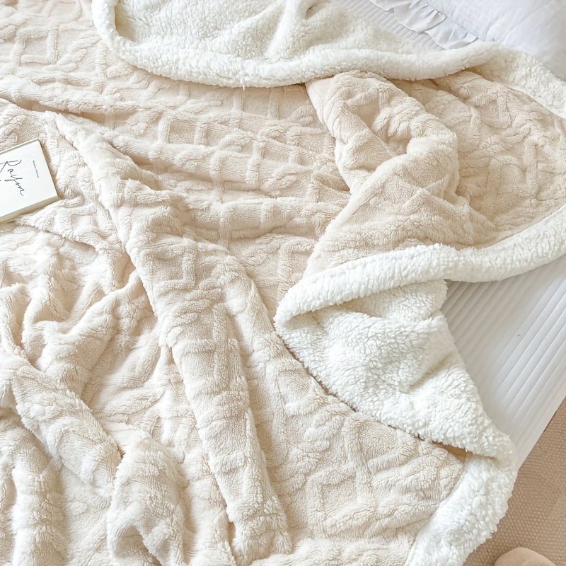 Stijlvolle Omkeerbare Fleece Deken voor Ultiem Comfort en Warmte