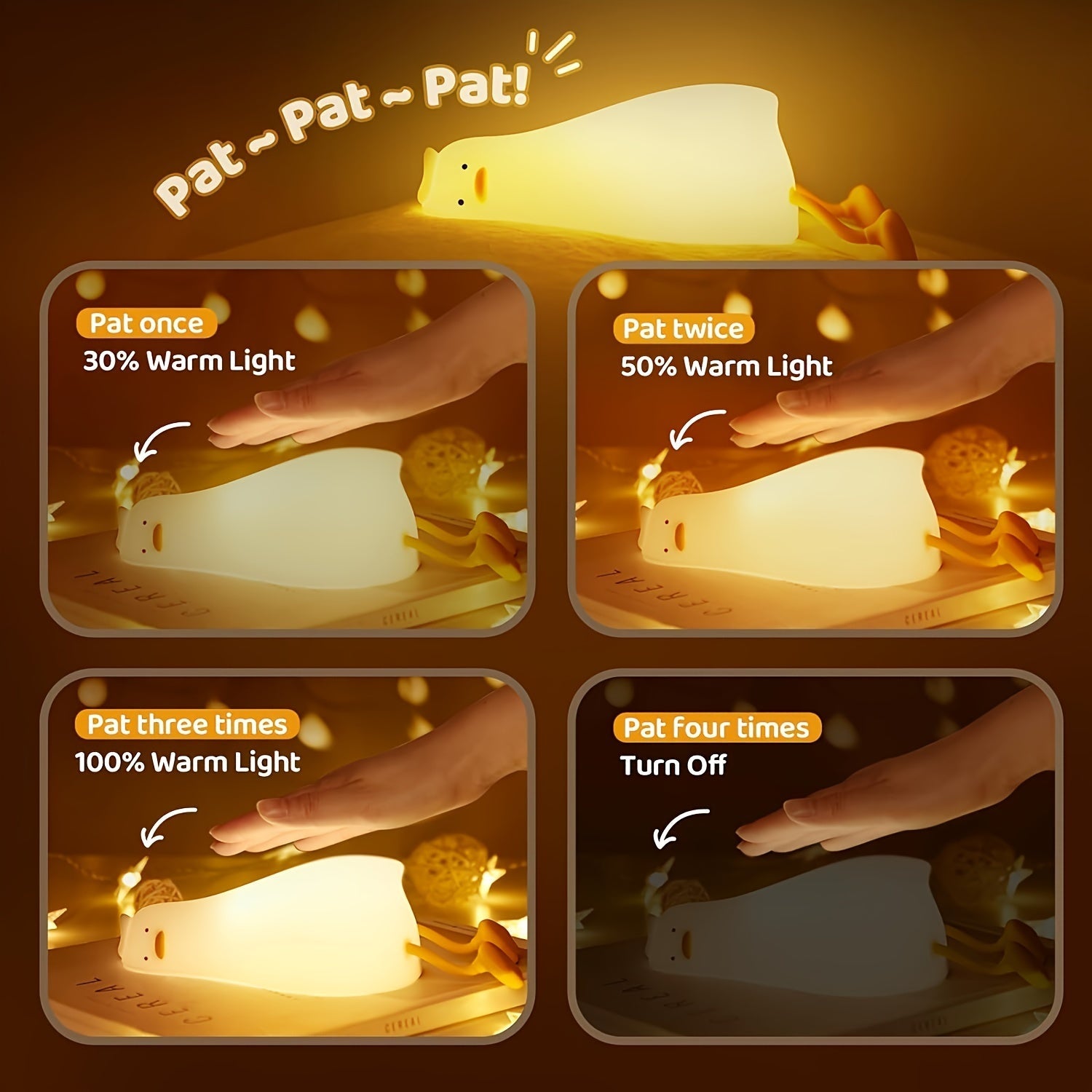 DuckGlow Lamp - Charmante LED Eend Sfeerverlichting