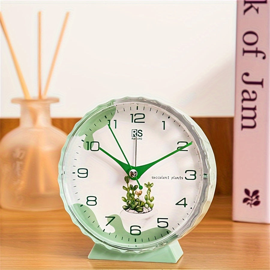 FloraTime Clock - Elegante Bloemenweker met Alarm