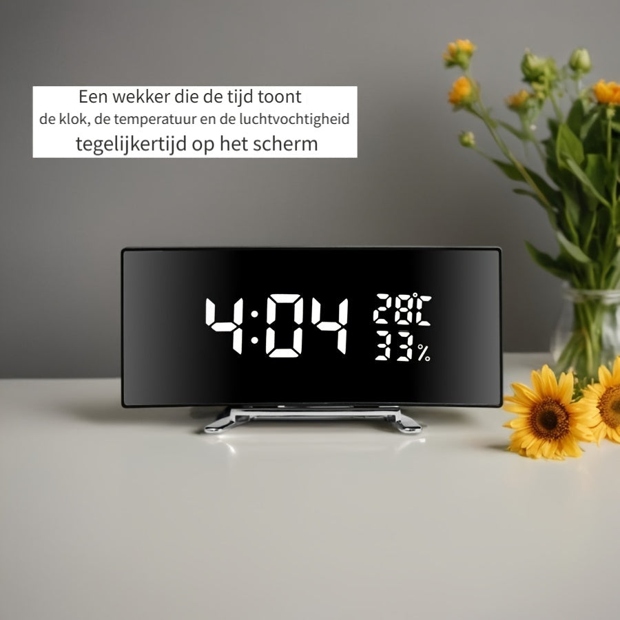 SmartClock - Slimme LED Wekker met USB-Functie