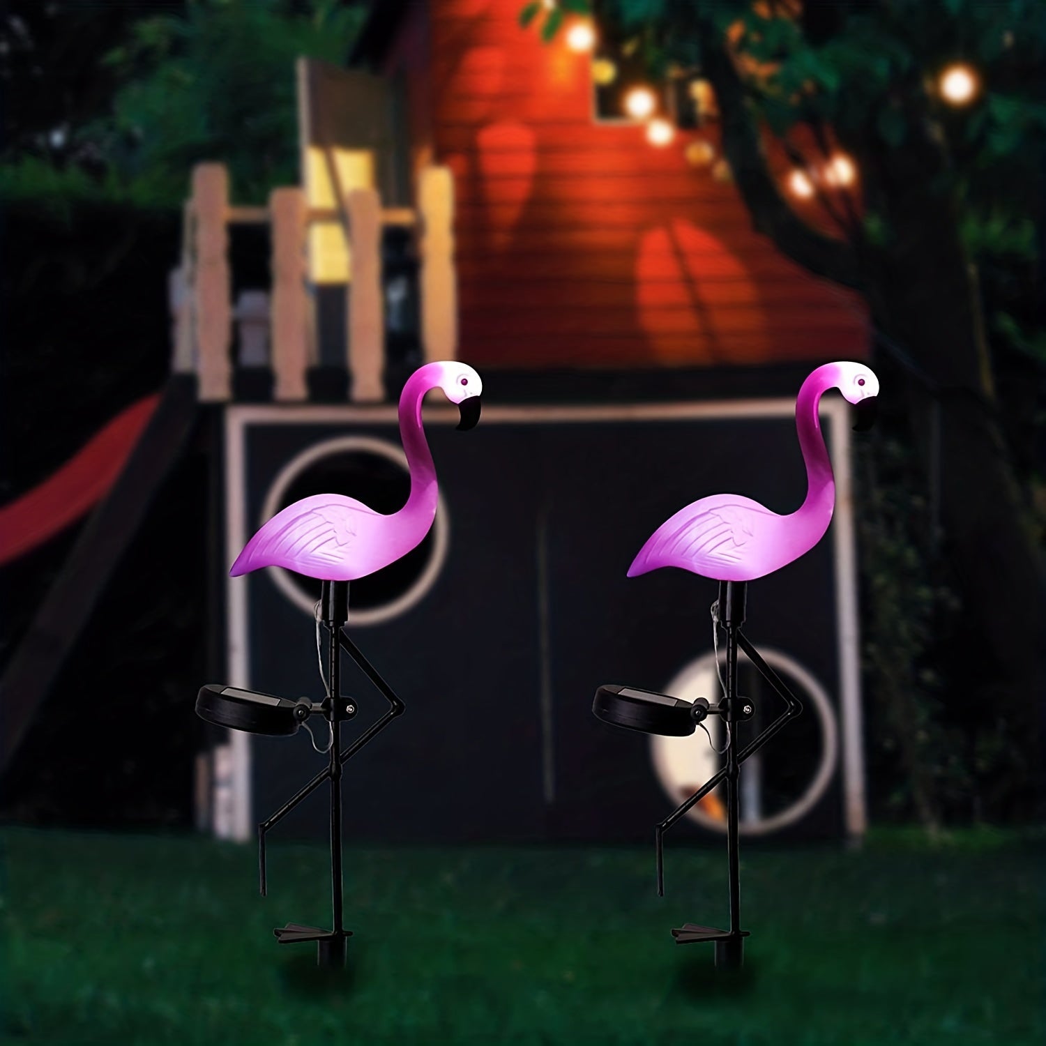 SolarFlamingo Light - Elegante Zonne-energie Flamingo Tuinlamp