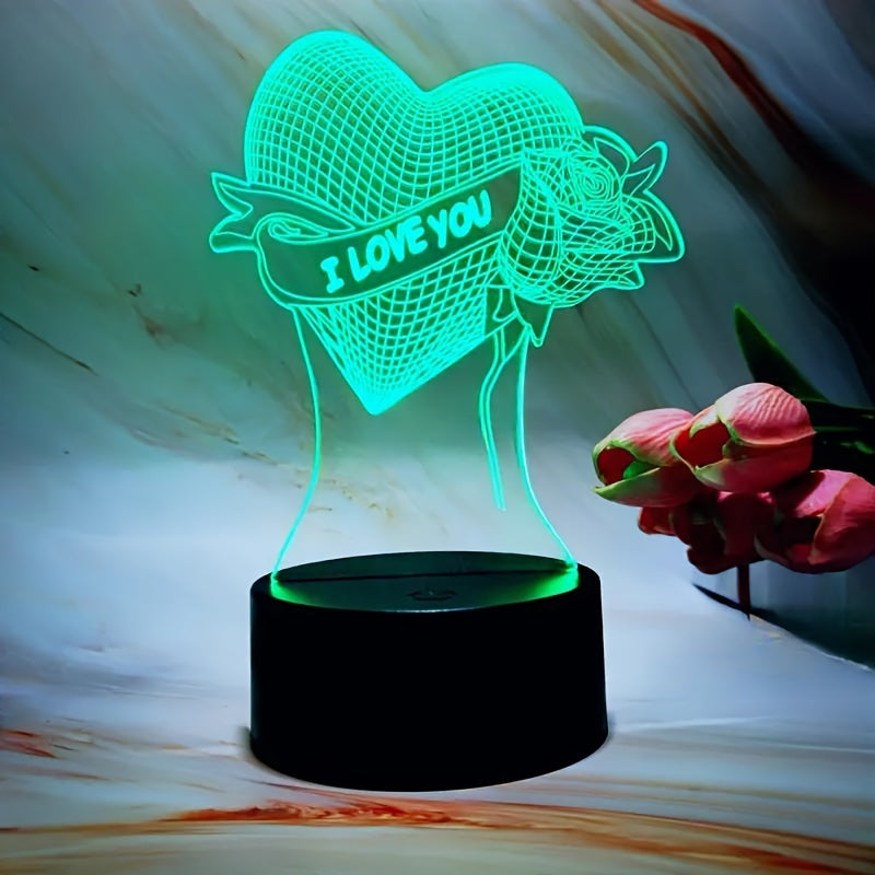 GlowCraft Lamp - 3D LED Illusie met Touch en 7 Kleuren
