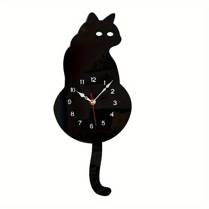 SwingTail Clock - Stil Schommelstaart Kat Wanddecoratie