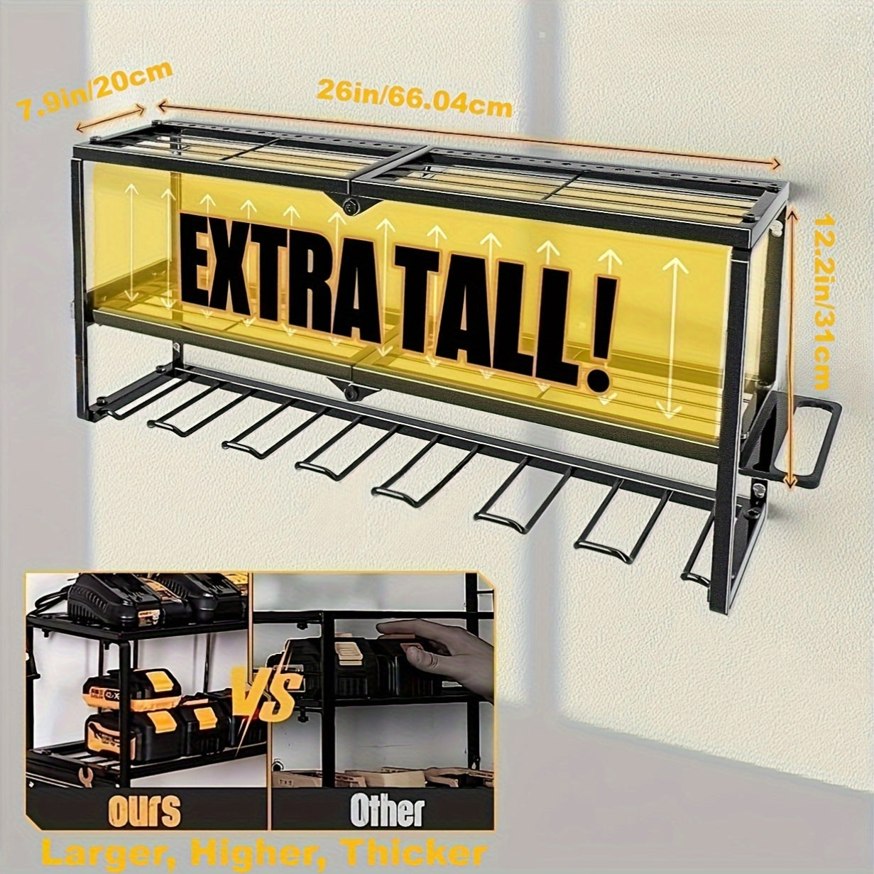 ToolShelf - Stijlvol Zwevend Gereedschap Organizer