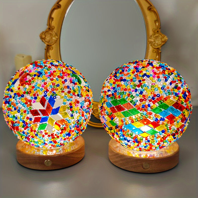 GlassArt Lamp – Verstelbare LED Tafellamp met Kleuren