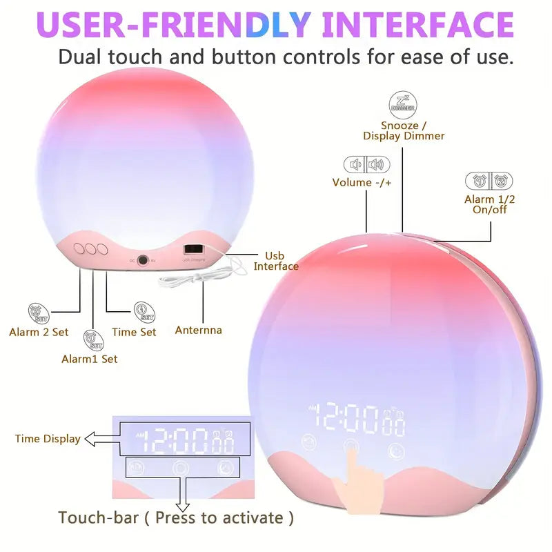 SunGlow - Zonsopgang Wekker met Sfeerverlichting