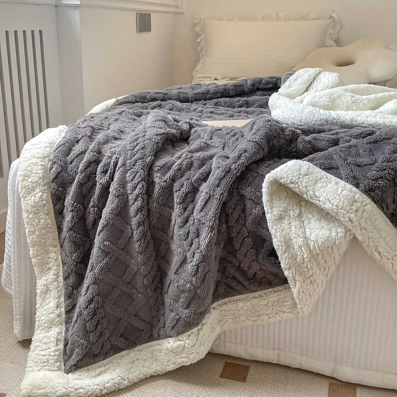 Stijlvolle Omkeerbare Fleece Deken voor Ultiem Comfort en Warmte