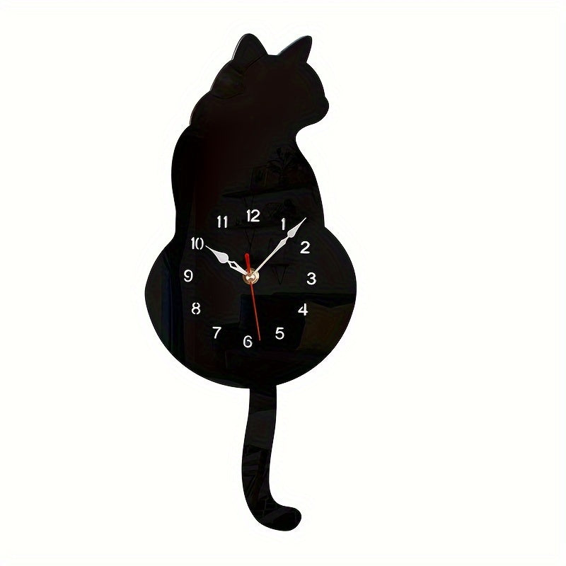 SwingTail Clock - Stil Schommelstaart Kat Wanddecoratie