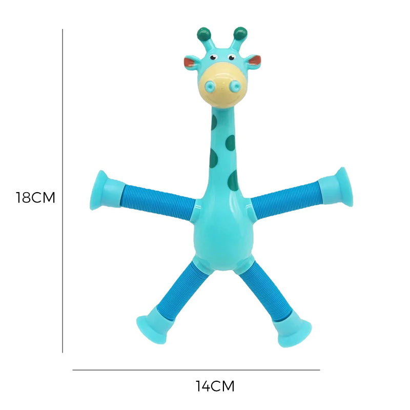 StretchGiraffe - Flexibel Zuignap Speelgoed voor Kinderen