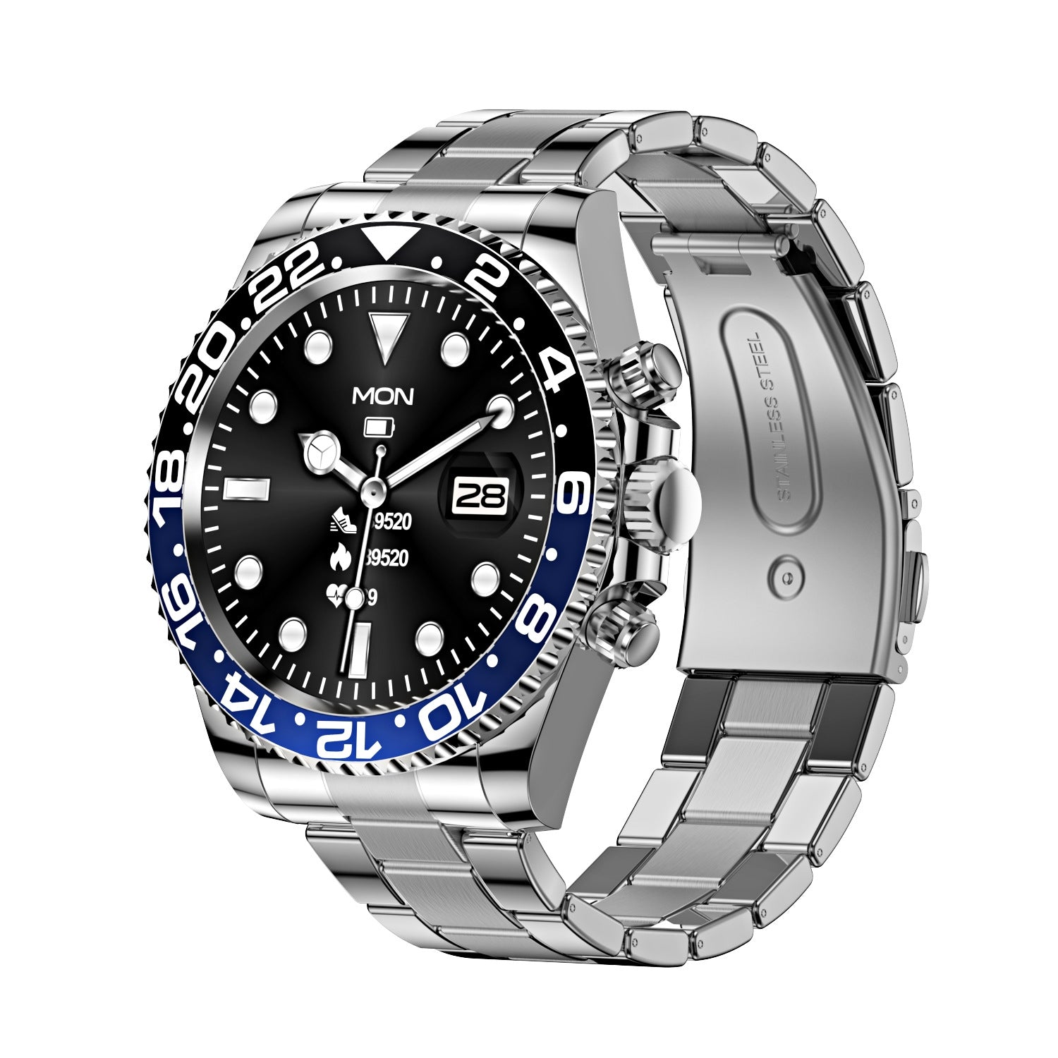 PowerTech Smartwatch - Stijlvolle Gezondheidsmonitor voor Actieve Levensstijl