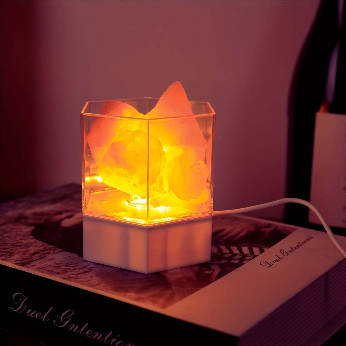HimalayanGlow Lamp – Sfeervolle Zout Nachtlamp met USB