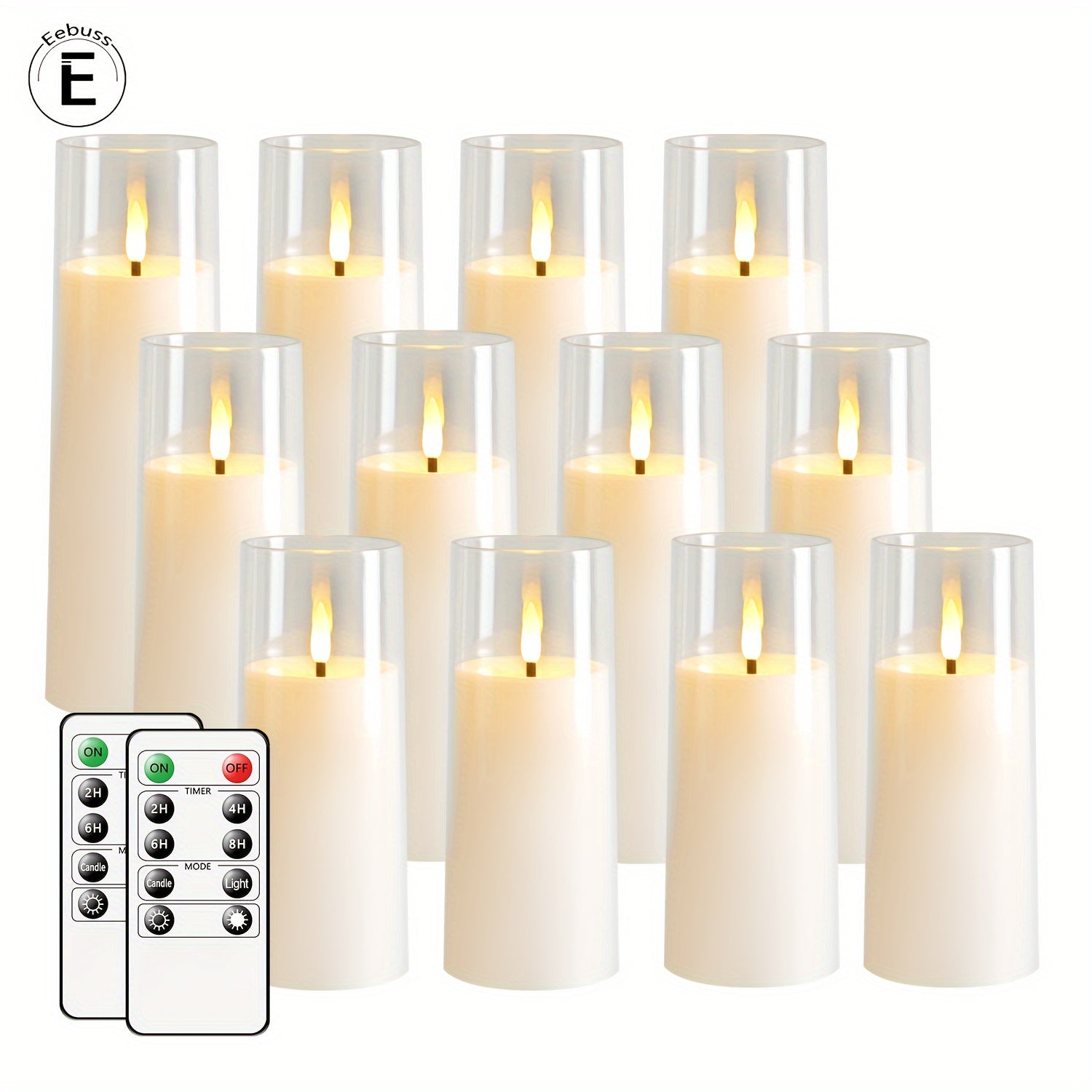 GlowCandle – Set van 5 LED Kaarsen met Afstandsbediening