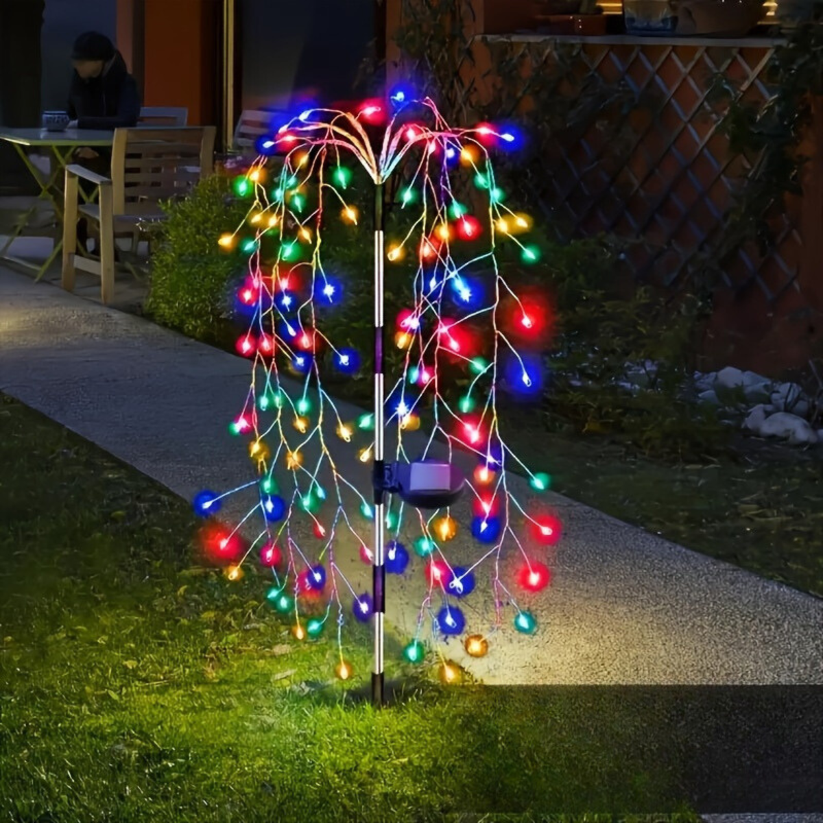 SolarGlimmer - Tuinlamp op Zonne-energie met 8 Verlichtingsstanden