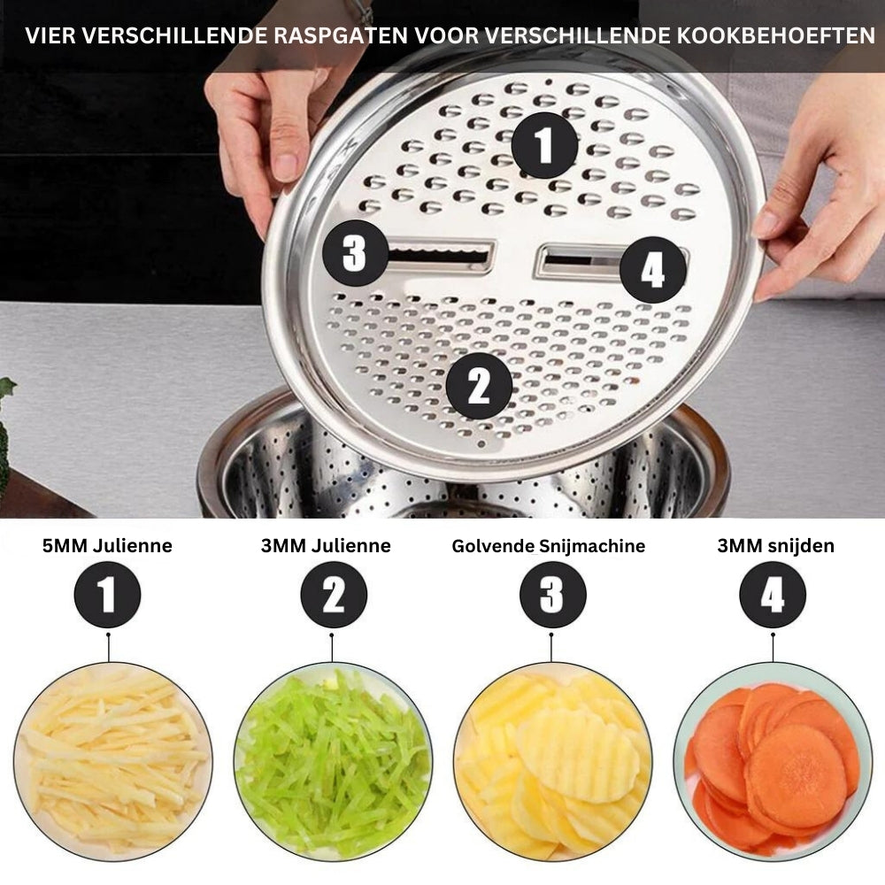 Master Chop - Stijlvolle 3-in-1 Snijlade van RVS