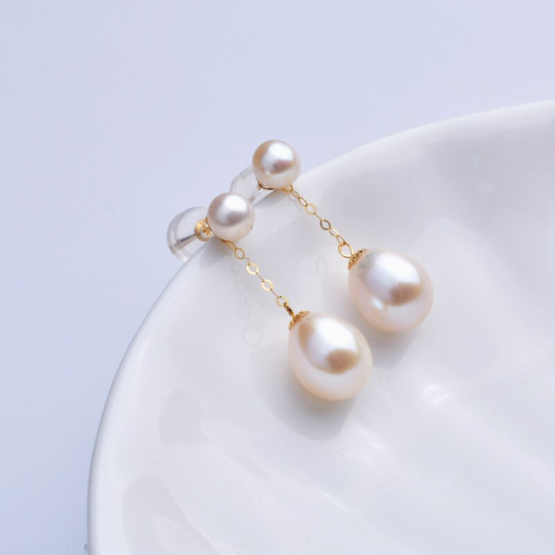 Isolde Pearl Earrings – Elegante Luxe Accessoires