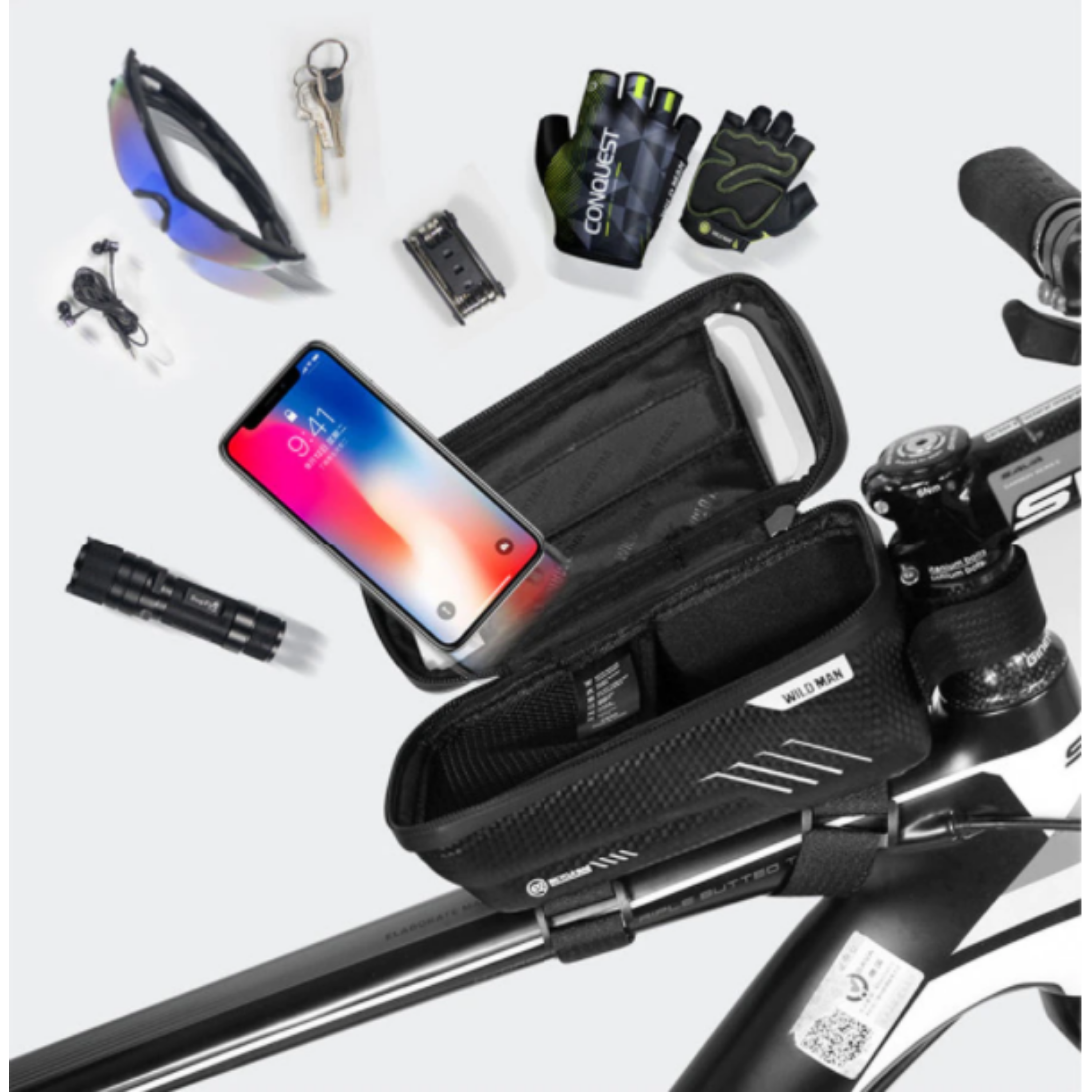 FrameX - Stijlvolle Opbergruimte voor Jouw Fietsaccessoires