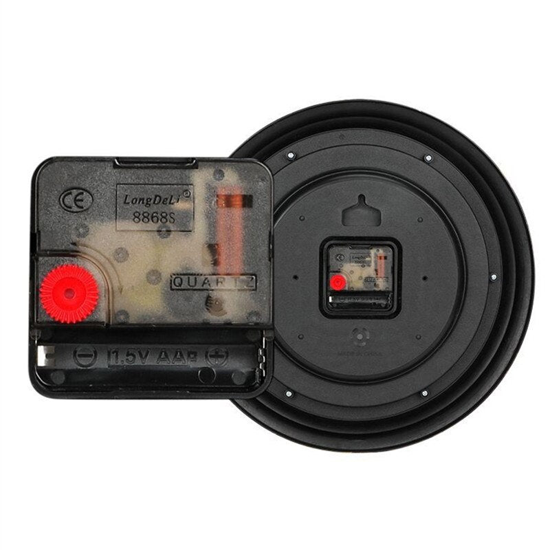 Vintage Retro Wandklok met Houtlook – Tijdloos Design