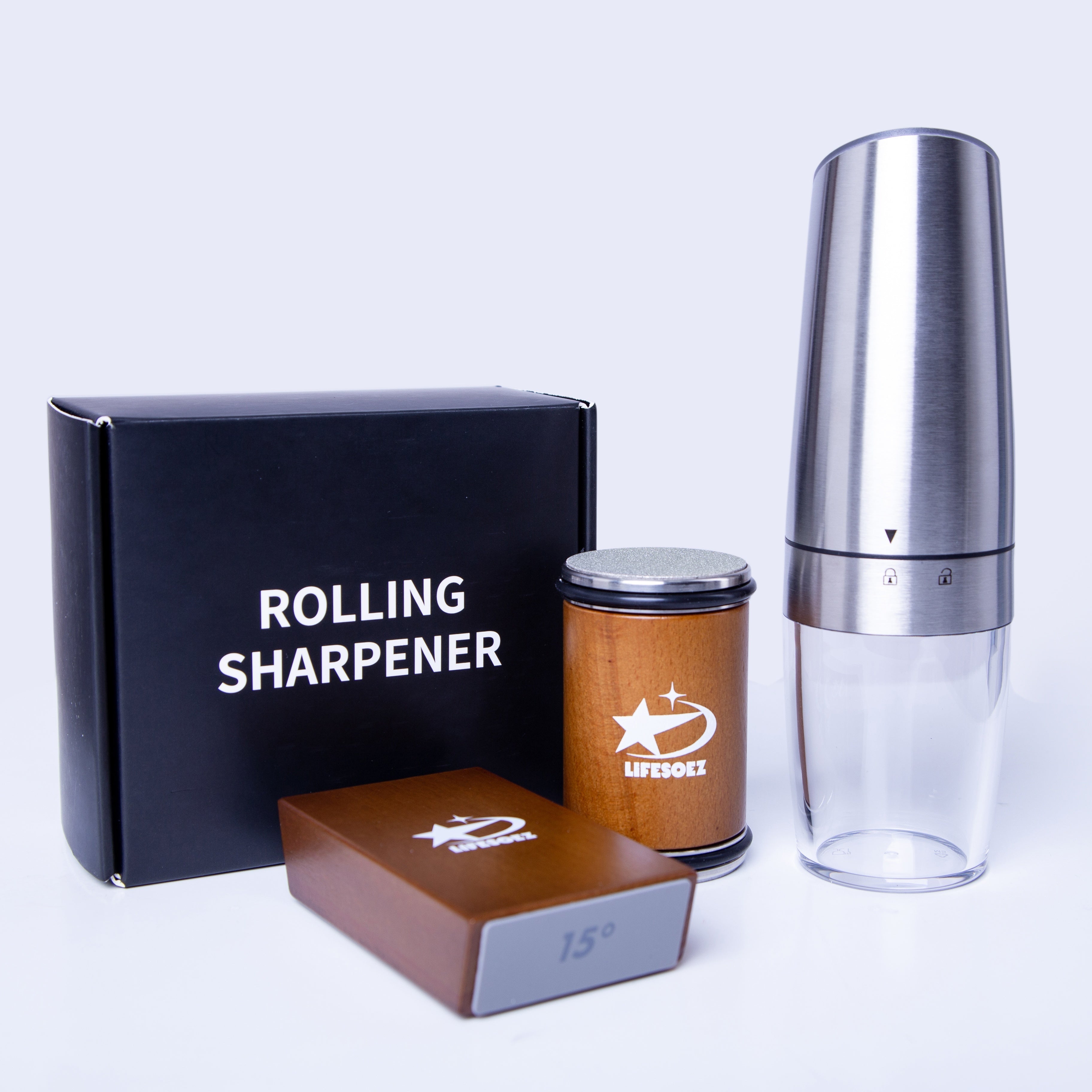 DiamondEdge Pro - Professionele Messenslijper Set