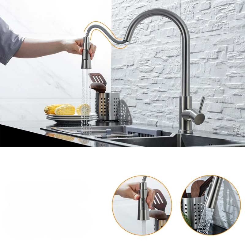 SmartNickelFlow - Luxe Keukenkraan voor Modern Gebruik