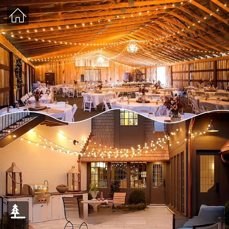 BrillanceVin G40 LED-Kabellampen - Elegante LED Buitenverlichting voor Feesten