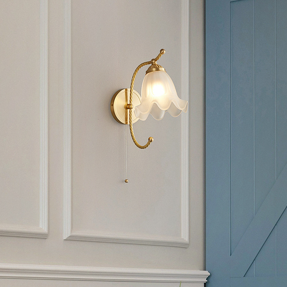 VintageGlow – Retro Glazen Wandlamp voor Sfeer