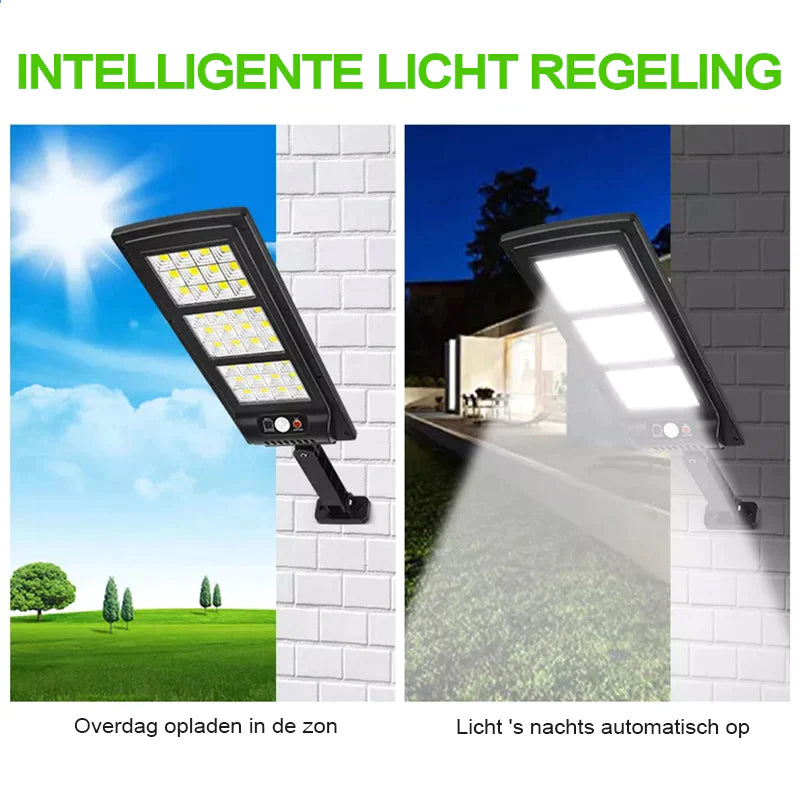 Draadloze LED Solar Beveiligingslamp - 100% Zonne-energie!