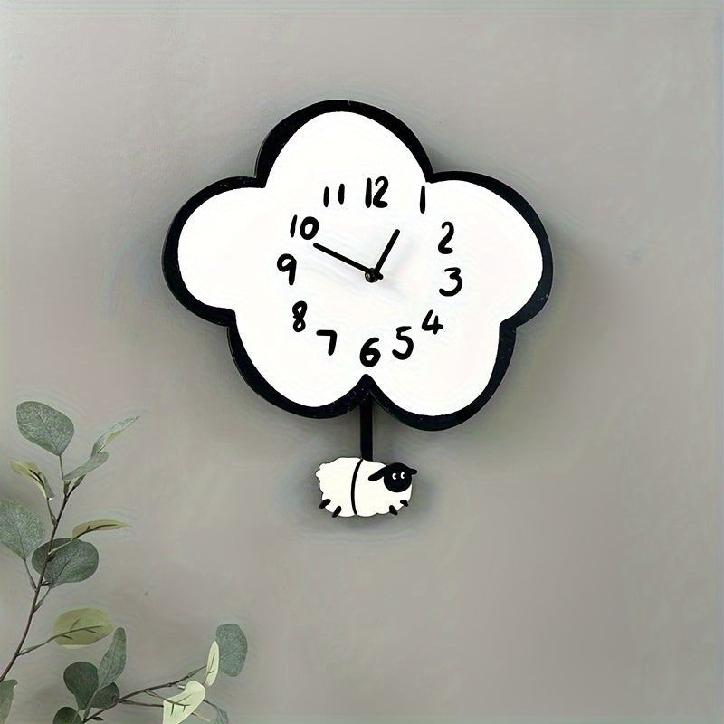 CloudSwing Clock – Schommelend Schaap Wandklok
